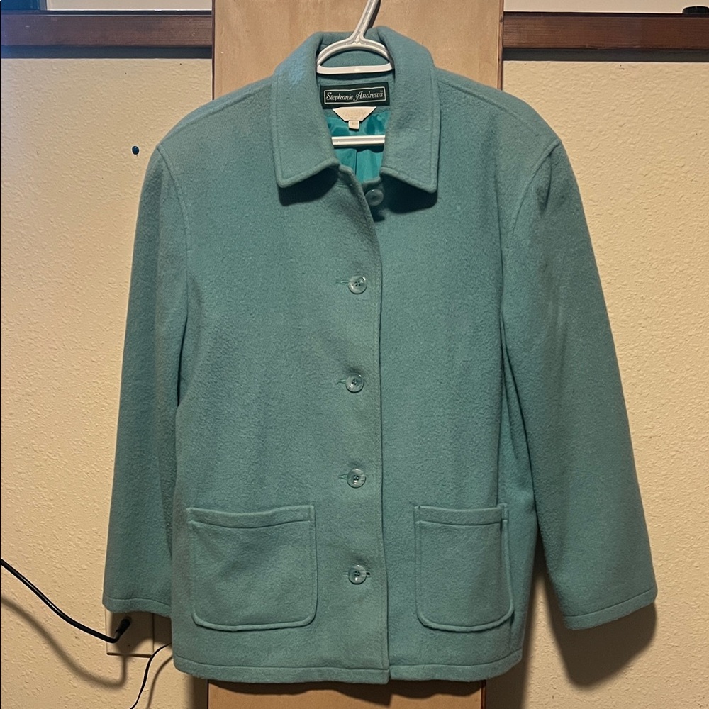 Stephanie Andrew’s Teal Jacket